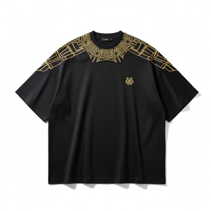 Camiseta Oversize Estilo Streetwear con Lavado Ácido, Algodón Grueso, Logo Personalizado, Estilo Vintage Retro para Hombre, Corte Holgado, Camiseta con Gráficos - Product Image 1