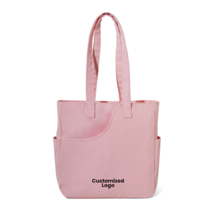 Bolsa de Mano de Lona con Logotipo Personalizado, Color Sólido, Estilo Minimalista, Abertura Superior, Bolsa de Compras para Mujer - Product Image 4