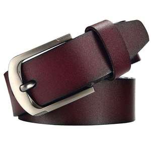 Cinturón de Cuero para Hombre de Marca de Lujo de Estilo Clásico, Cinturón de Cuero Vacuno Genuino Duradero para Hombre a Precio Económico - Product Image 5