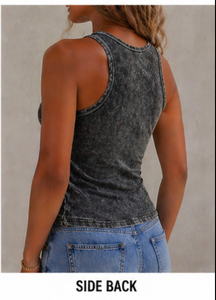 Chaleco Corto Personalizado para Mujer, Blanco, de Algodón Acanalado, Top Deportivo sin Mangas, de Secado Rápido y Transpirable - Product Image 6
