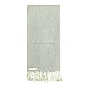 ผ้าขนหนูแบบตุรกีขนาดใหญ่สุดหรูลายทางผ้าฝ้ายทอมือและประดับด้วยพู่ - Product Image 2