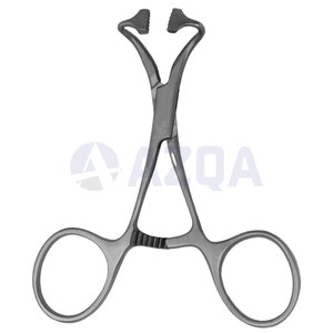 Pinzas para toallas de acero de 5 pulgadas sin perforación con dientes roma, soporte para toallas Lorna, instrumento quirúrgico, equipo médico reutilizable - Product Image 2