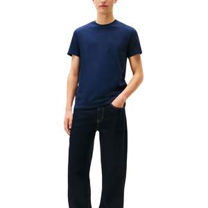 T-shirt en coton épais pour homme, personnalisable avec logo OEM, coupe ample, manches courtes, couleur unie, décontracté, pour la vente en gros - Product Image 4