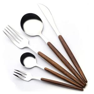 Ensemble d'outils à fromage : mini-couteau à beurre, fourchettes, couteau à fromage en acier inoxydable avec manche en bois - Product Image 3