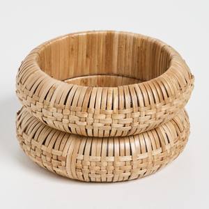 กำไลข้อมือหวายถักมือขายดีอันดับต้นๆ สำหรับคู่รัก คุณภาพเยี่ยม กำไลแฟชั่นสำหรับผู้หญิง - Product Image 1