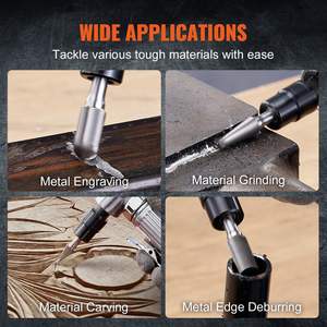 Ligero, 10 Uds., juego de rebabas de carburo de corte único, amoladora de ángulo recto, amoladora combinada, construcción de rodamiento de bolas de aire para cortar - Product Image 6