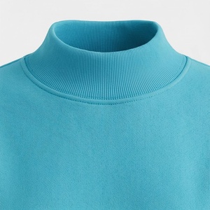 Conjunto de Suéter de Cuello Alto de Punto de Color Sólido de 2 Piezas para Mujer, Pantalones Cortos Sueltos por Encima de la Rodilla, Ropa Casual de Primavera y Verano - Product Image 4