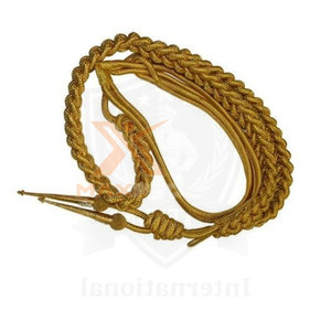 Aiguillettes en fil de métal tressé, cordon ornemental, accent de décoration pour épaule, accessoire de vêtement formel, fourniture d'usine - Product Image 3