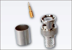 Premium Bnc Male Crimp Type Connector Nickel Plated Cctv Dvr Audio Video Rf Cable <b>Adapter</b> Part - Product Image 2