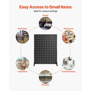 Espositore da Tavolo con Pannello Forato 17 X 13, Organizzatore per Accessori in Acciaio Laminato a Freddo Rinforzato - Product Image 6