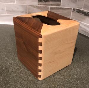 Handmade Natural Acacia Teak Wood Solid Tissue Box Cover Handcrafted Durable Eco-Friendly Multi-Purpose <b>Organizer</b> - Product Image 2