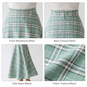 Wholesale Women Plaid Flannel <b>Skirt</b> Floor Length Women Street Style <b>Skirts</b> Long Length Women Flare <b>Skirts</b> <b>Winter</b> Wear Warm <b>Skirt</b> - Product Image 6