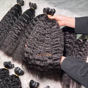 Extensiones de Cabello Humano Virgen Vietnamita Liso Rizado, Trama Doble, Color Natural, 100% Cabello Virgen - Product Image 4