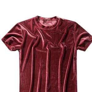 Professional Manufacture OEM Service New Design Women Velvet Eco Friendly Quick Dry Breathable T Shirts - Product Image 3