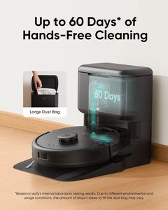 หุ่นยนต์ดูดฝุ่น eufy L60 พร้อมแท่นทิ้งฝุ่นอัตโนมัติ เทคโนโลยีป้องกันผมพันกัน และแรงดูด 5000Pa - Product Image 2