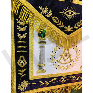 Tablier maçonnique violet de haute qualité - Product Image 4