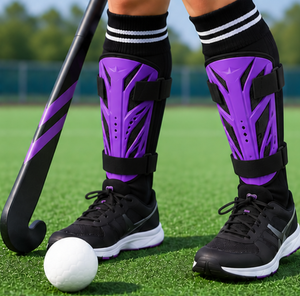 Protectores de Piernas para Hockey sobre Césped al por Mayor para Jugadores Júnior y Adultos, Colores Personalizados Disponibles, Correas Ajustables - Product Image 1