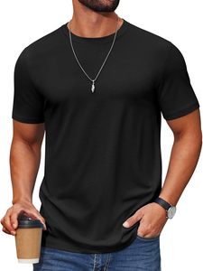 Camiseta de Hombre de Algodón y Elastano, 180g, Cuello Redondo, Manga Corta, Corte Holgado, Ecológica, Secado Rápido, Transpirable, Informal - Product Image 1