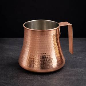 Copper Hammered Belly Cup Traditional Chinese Design MUGS Kitchen Use Drinking Cup Metal Material - Product Image 1