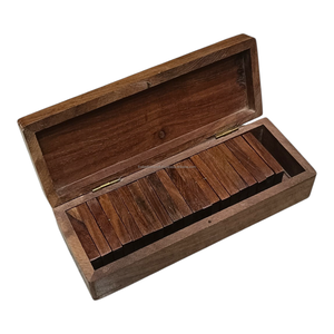 Jeu de dominos en bois coloré moderne et écologique, personnalisable en gros, double six avec boîte en bois colorée, 28 pièces - Product Image 3