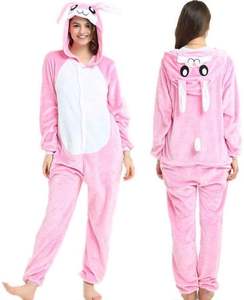 Ensemble de pyjama pour femme avec sweat à capuche multicolore et capuche décorative - Product Image 1
