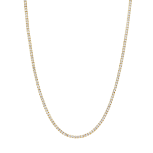 Classic Diamond Tennis <b>Necklace</b> Lab Diamond Neck Round Diamond Riviera <b>Necklace</b> Gold Bridal Jewelry Luxury <b>Statement</b> <b>Necklace</b> - Product Image 5