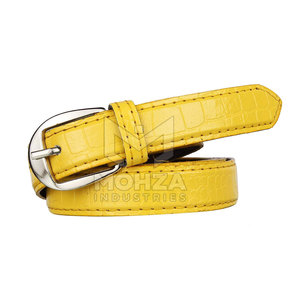 Vente Flash : Ceinture en Cuir de Vachette de Qualité Supérieure, Respirante, Légère, avec Boucle Ardillon Argentée, Décontractée, Réglable, Design Personnalisé - Product Image 2