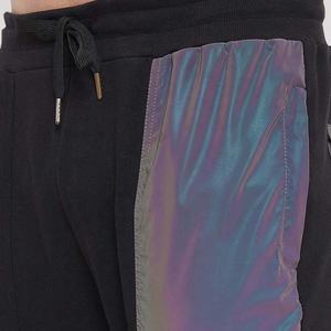 Conjunto de chándal completo para hombre, pantalones de chándal con parches reflectantes de arcoíris negro, sudaderas con capucha para invierno, Rainbo negro - Product Image 3