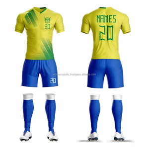 Uniformes de Fútbol Personalizados al por Mayor, Camisetas de Fútbol Sublimadas, de Secado Rápido, Cuello en V, Manga Corta, Unisex, Ropa Deportiva - Product Image 2