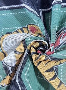 Maillot de football pour homme sur mesure de haute qualité, logo sur le devant, col en V, coupe régulière, respirant, séchage rapide, t-shirt sans manches en mesh - Product Image 2