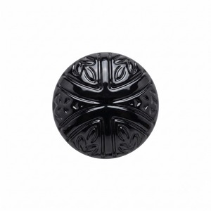 Poignée de tiroir ronde moderne en fonte, noire brillante, à insertion par boulon, pour décoration intérieure de luxe pour hôtels et maisons - Product Image 3