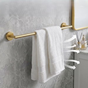 Toallero Minimalista de Acero Inoxidable para Baño, Barra Metálica para Toallas Montada en la Pared - Product Image 4