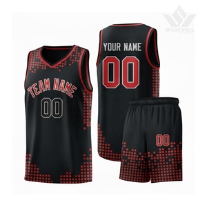Conjunto de Uniforme de Baloncesto Personalizado, Camiseta sin Mangas, Pantalones Cortos, Gris Naranja, Malla Sublimada Transpirable, Unisex para Adultos, Letras en la Parte Delantera - Product Image 2