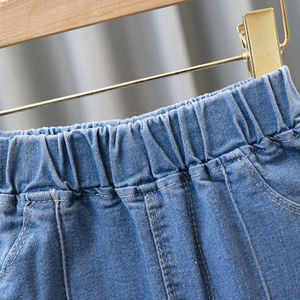 Jeans de Mezclilla de Pierna Ancha para Mujer, Cintura Alta, Corte Holgado, para Moda Urbana Contemporánea y Colección de Moda Casual - Product Image 6