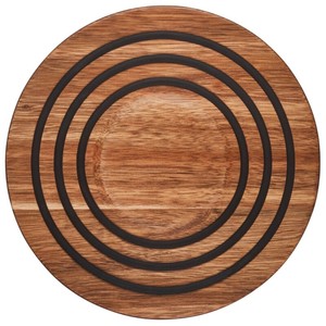 Wholesale Customizable Round Wooden Trivet 450Mm Non-Slip Modern Design - Product Image 6