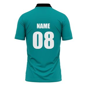 เสื้อคริกเก็ตแบบขายส่งที่ปรับแต่งได้สำหรับสโมสรและทัวร์นาเมนต์ - เสื้อผ้ากีฬาผ้าฝ้าย/โพลีเอสเตอร์พิมพ์ลายดิจิทัล ชื่อทีม/ชื่อผู้เล่น - Product Image 2