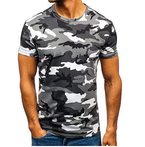 Custom Manufacturer Vintage <b>Mock</b> <b>Neck</b> 100% Cotton Digital Printed T-shirts Hunting Men Realtree Bottomland Hiking Camo T Shirt - Product Image 5