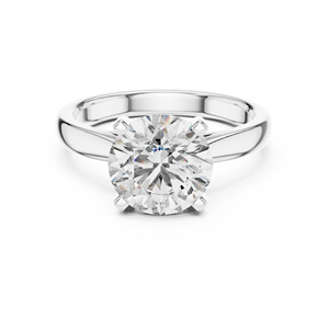 Anillo de Diamante Moissanita de Corte Redondo en Plata de Ley 925, Joyería de Compromiso al por Mayor, Proveedor OEM ODM de Fábrica - Product Image 1