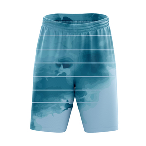Shorts de sport pour hommes en coton respirant à séchage rapide, taille élastique, sur mesure, style plage, avec logo - Product Image 1
