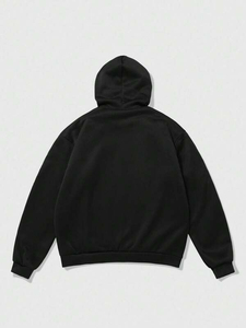 Hoodie surdimensionné en molleton 100% coton, qualité supérieure, personnalisé avec strass, style décontracté ou urbain, service OEM - Product Image 2