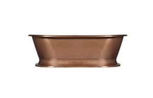 Bañera independiente de cobre japonés, bañera ovalada de cobre antiguo, bañera de metal hecha a mano para baño - Product Image 6