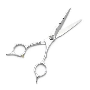 Ciseaux professionnels pour la coupe des cheveux, acier inoxydable 440C, lame tranchante, manche long, pour droitiers - Product Image 2
