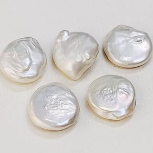 Perle baroque naturelle blanche de qualité AAA, cabochon rond, pierre précieuse 25*25 mm, pierre précieuse en vrac pour la création de bijoux à prix de gros - Product Image 1