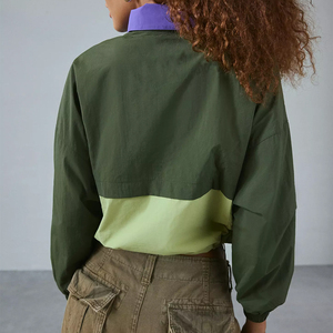 Veste à capuche réfléchissante verte pour homme avec fermeture éclair, vêtement décontracté pour l'extérieur, saison automne, en nylon - Product Image 2
