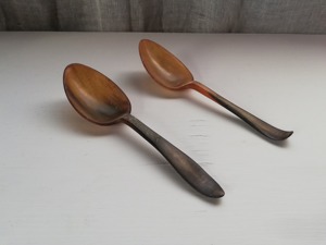 Cuchara de cuerno de búfalo ecológica con acabado espejo, color natural, para cenas y fiestas, utensilio de cocina ecológico - Product Image 4