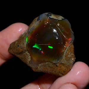 Lote de 3 Piezas de Ópalo Etíope Welo Fire Oily, 100% Natural, Grado Premium, Gema en Bruto, Certificado por Terceros, para Joyería - Product Image 1