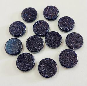 Cuentas de Disco Planas de Piedra Arenisca Azul para Fabricación de Joyas, Suministros de Artesanía al por Mayor - Product Image 4