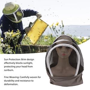 Voile de protection pour apiculteur en maille respirante et ventilée, résistante à la chaleur, protection anti-abeilles à 3 couches, manches en polyester, coupe standard - Product Image 3
