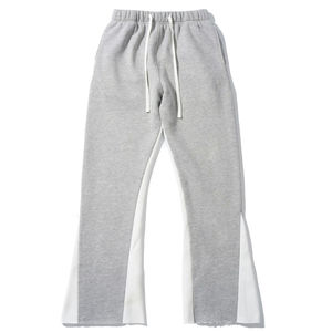 Pantalon de survêtement homme effet vieilli, coupe oversize, streetwear, ourlet brut, impressions personnalisées, délavage vintage, vente en gros, fournisseurs de vêtements en vrac - Product Image 2