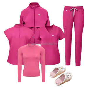 Women's Comfortable Nurse Scrub <b>Sets</b> New Design Hospital Uniforms-Tops Pants Wholesale Medical Clothing for Men Women Nursing - Product Image 1